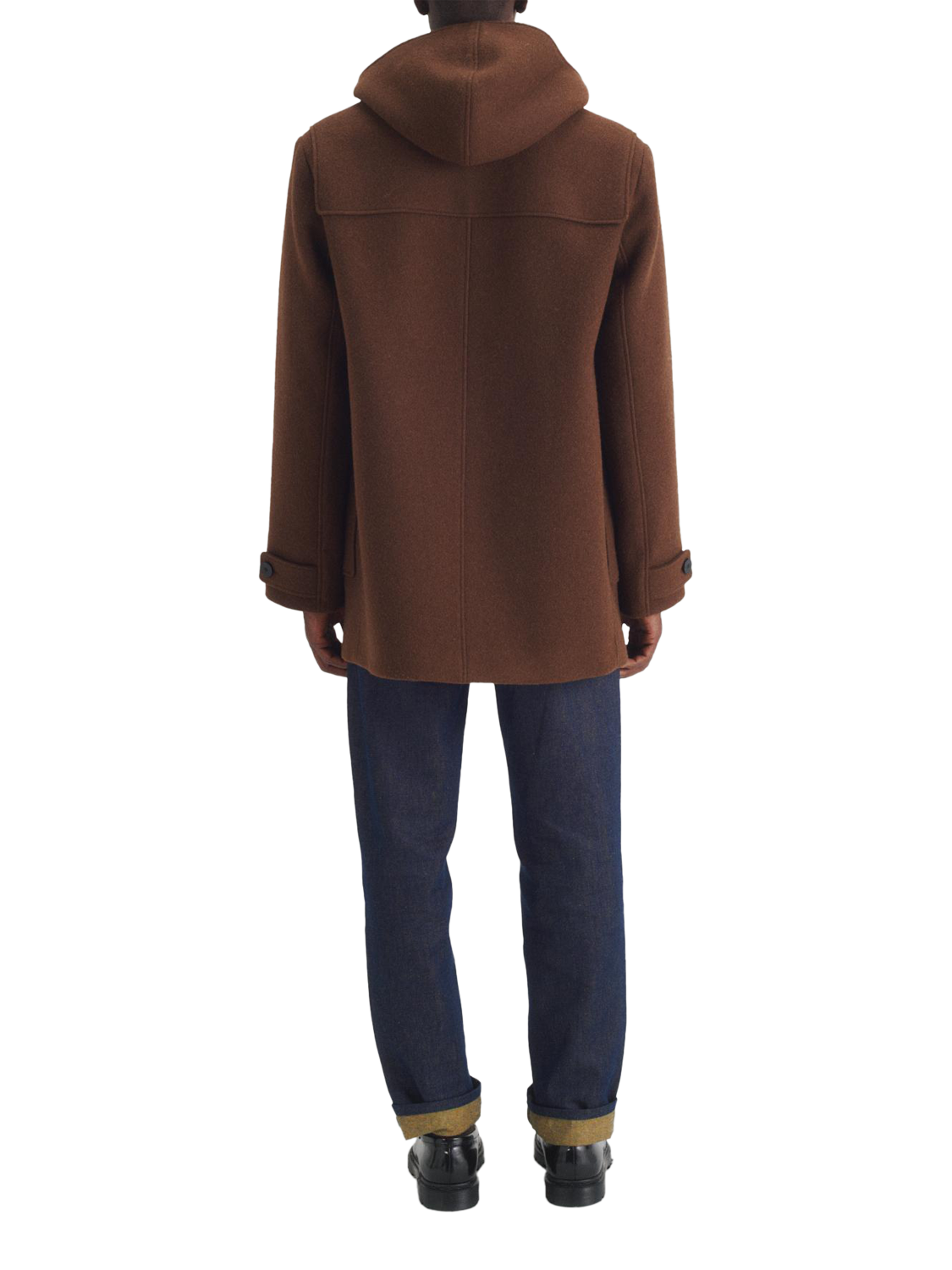 Product image 2 of 7, which shows Maison Standards Hampshire Duffle Coat, Dark Brown, S