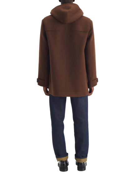 Maison Standards Hampshire Duffle Coat, Dark Brown - view 2, Dark Brown