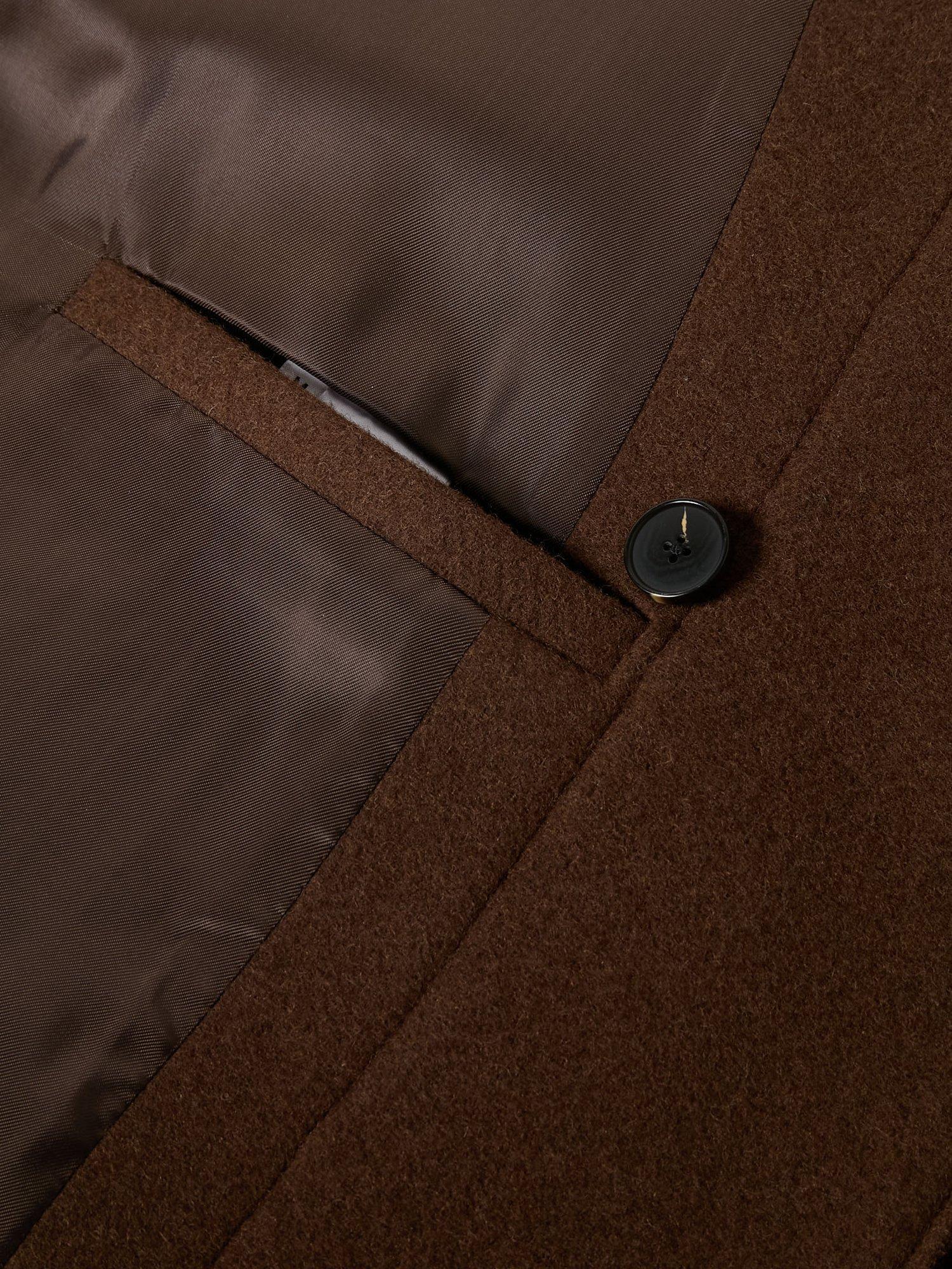 Product image 7 of 7, which shows Maison Standards Hampshire Duffle Coat, Dark Brown, S