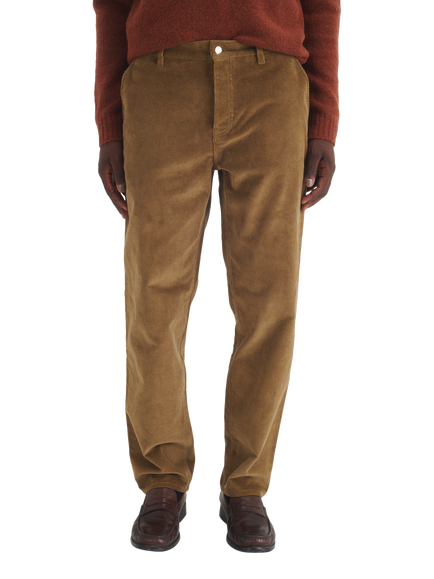Maison Standards Cadix Velvet Trousers, Dark Beige, Dark Beige