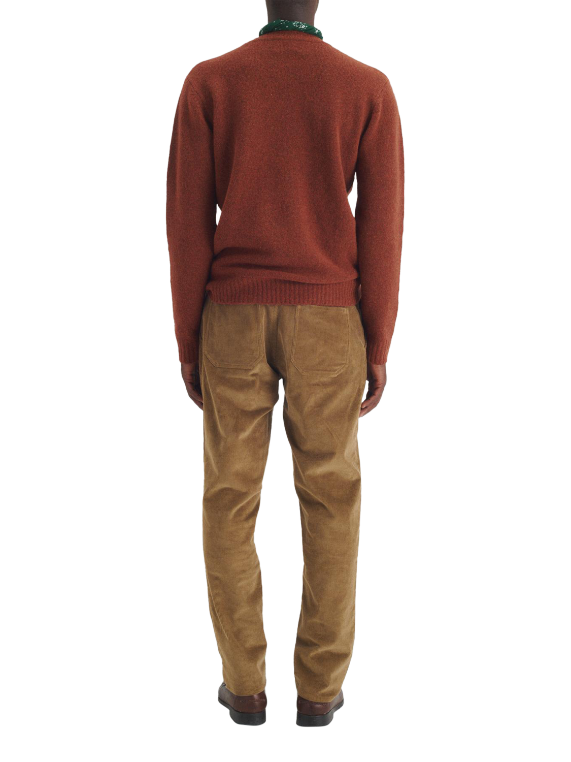 Product image 2 of 7, which shows Maison Standards Cadix Velvet Trousers, Dark Beige, 28R