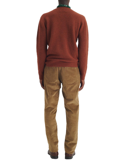 Maison Standards Cadix Velvet Trousers, Dark Beige - view 2, Dark Beige