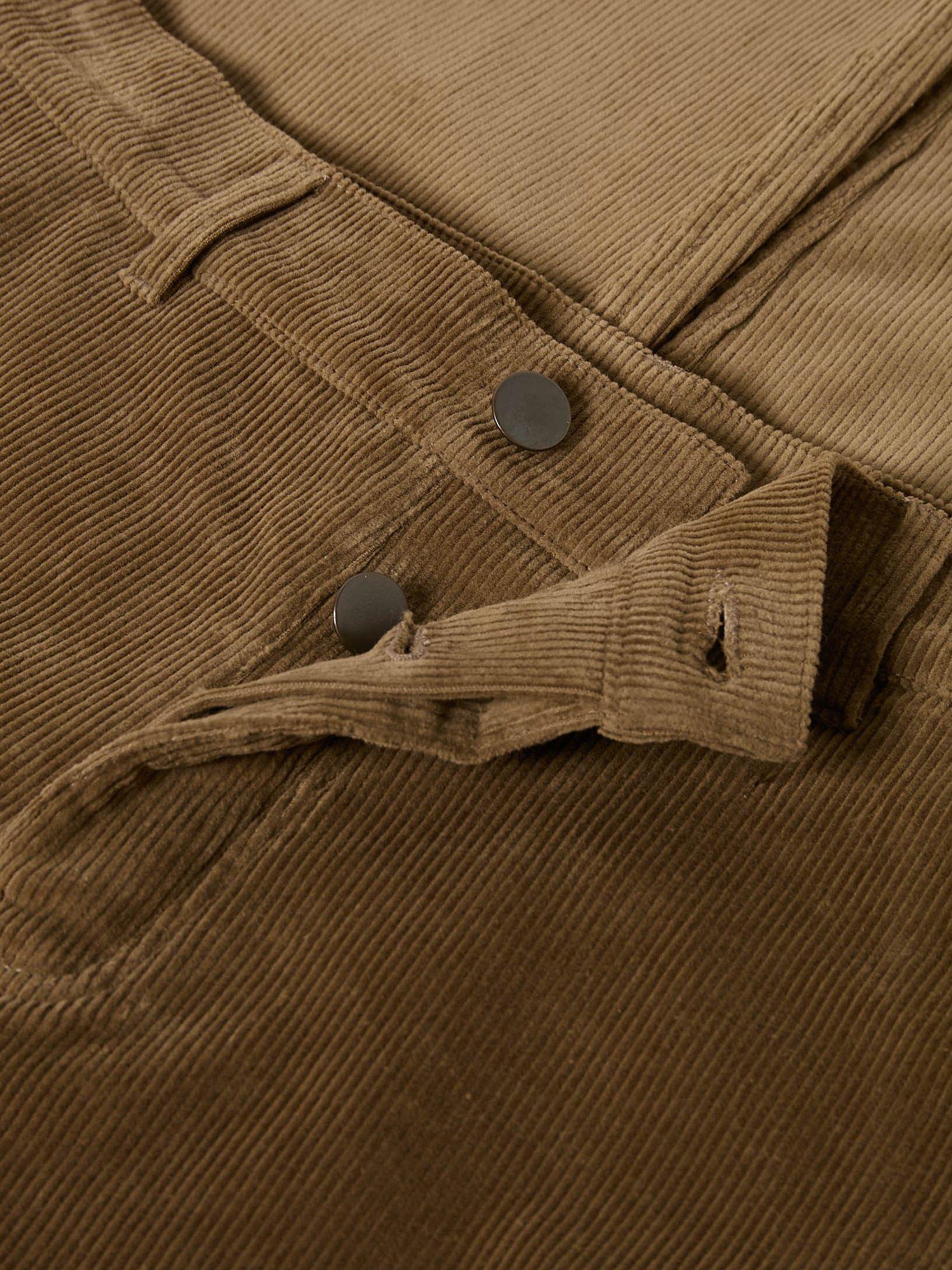 Product image 6 of 7, which shows Maison Standards Cadix Velvet Trousers, Dark Beige, 28R