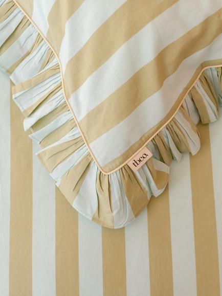 TBCo Stripe 200 Thread Count Cotton Duvet Cover Set, Mint - view 2, Mint Stripe
