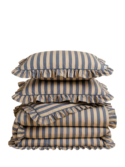 TBCo Stripe 200 Thread Count Cotton Duvet Cover Set, Navy - view 2, Navy
