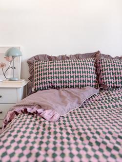 TBCo Harlequin Duvet Cover Set, Pink
