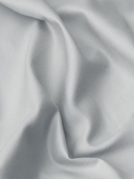 John Lewis Temperature Balance Cotton Sateen 400 Thread Count Fitted Sheet - view 2, Light Grey