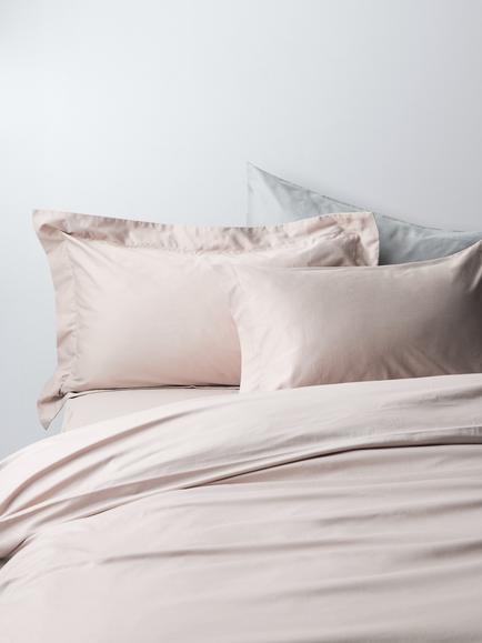John Lewis Temperature Balance Cotton Sateen 400 Thread Count Bedding, Pink Tint