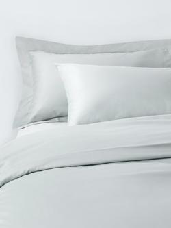 John Lewis Temperature Balance Cotton Sateen 400 Thread Count Bedding, Ice Blue