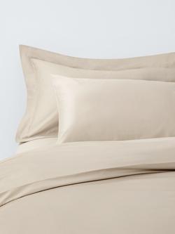 John Lewis Temperature Balance Cotton Sateen 400 Thread Count Bedding, Cashew
