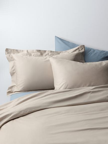 John Lewis Temperature Balance Cotton Sateen 400 Thread Count Bedding, Cashew