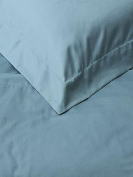 John Lewis Temperature Balance Cotton Sateen 400 Thread Count Bedding - view 2, Nordic Blue