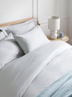 John Lewis Temperature Balance Cotton Sateen 400 Thread Count Bedding - view 2, Light Grey