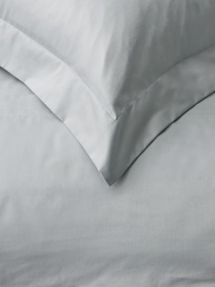 John Lewis Temperature Balance Cotton Sateen 400 Thread Count Bedding - view 2, Light Grey
