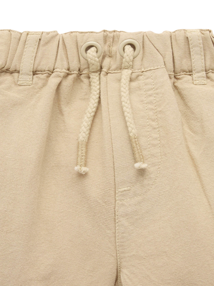 Purebaby Baby Linen Blend Shorts - view 2, Burrito