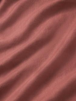 John Lewis Comfy & Relaxed Washed Linen Flat Sheets - view 2, Pink Clay