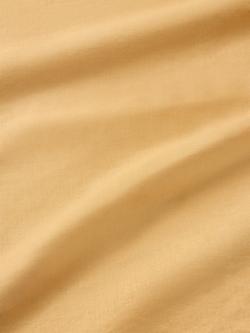 John Lewis Comfy & Relaxed Washed Linen Flat Sheets - view 2, Ochre Yellow