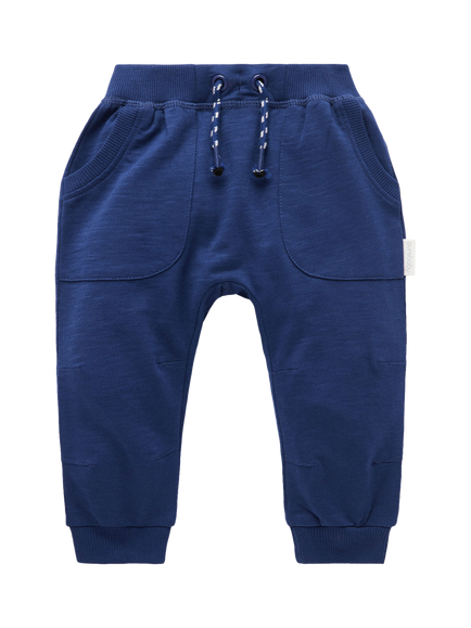Purebaby Baby Cotton Slouchy Trousers, Navy, Navy