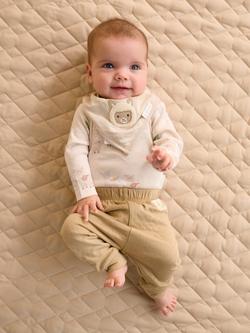 Purebaby Baby Bodysuit, Leggings & Bib Set, Little Llamas Print - view 2, Little Llamas Print