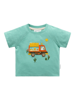 Purebaby Baby Taco Truck Relaxed T-Shirt, Iguana, Iguana
