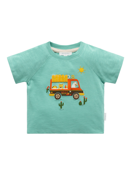 Purebaby Baby Taco Truck Relaxed T-Shirt, Iguana, Iguana