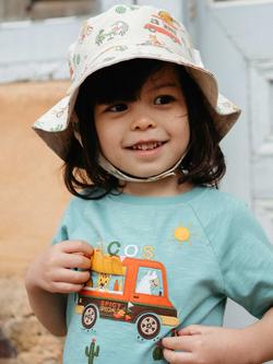 Purebaby Baby Taco Truck Relaxed T-Shirt, Iguana - view 2, Iguana