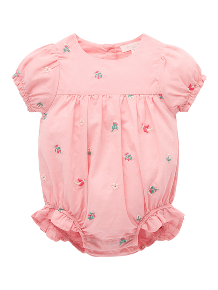 Purebaby Baby Swallow Embroidered Bodysuit, Swallow Broderie, Swallow Broderie