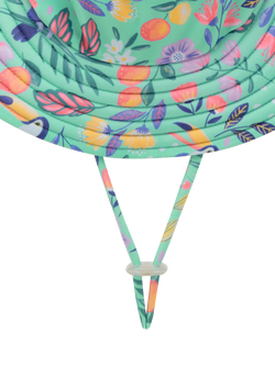 Purebaby Baby Broad Brim Swim Hat, Toucan Print - view 2, Toucan Print