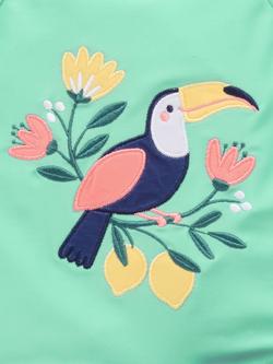 Purebaby Baby Long Sleeve Rash Vest & Swim Bottoms Set, Toucan Print - view 2, Toucan Print