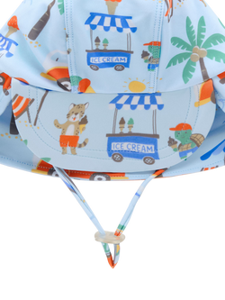 Purebaby Baby Legionnaires Swim Hat, Cancun Print - view 2, Cancun Print