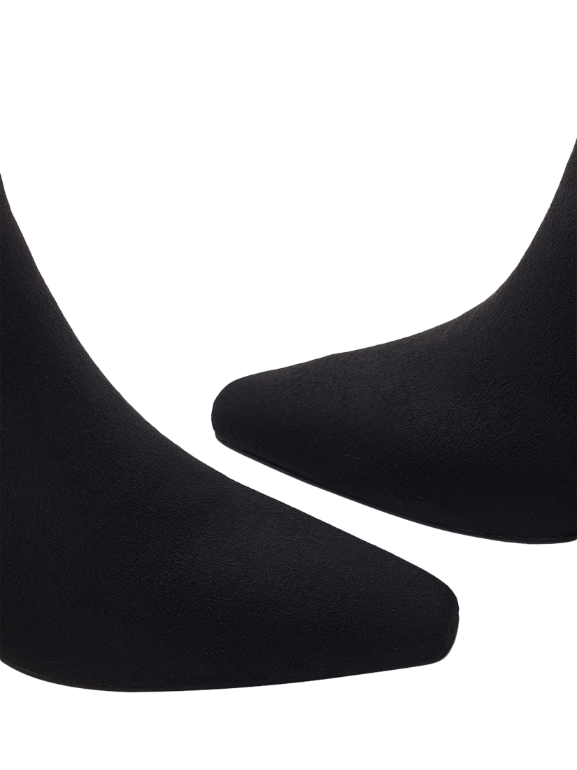 Product image 3 of 4, which shows Moda in Pelle Opalia Suede Effect Square Toe Ankle Boots, Black, 3