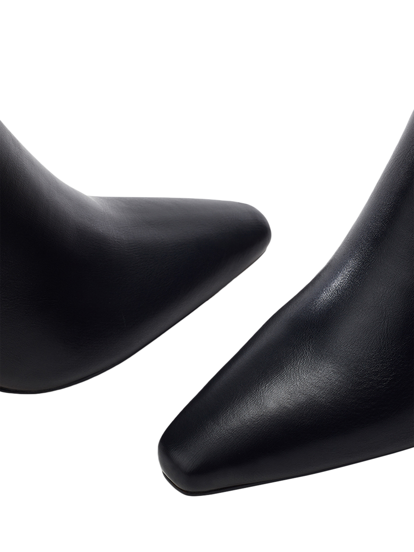 Product image 3 of 4, which shows Moda in Pelle Santi Square Toe Knee High Boots, Black, 3