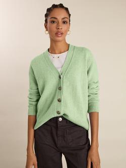 Baukjen Celine V-Neck Wool Rich Cardigan, Mint, Mint