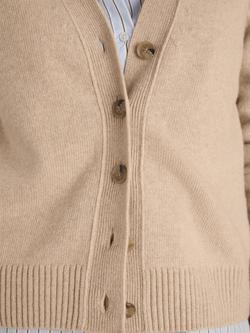Baukjen Ruth V-Neck Wool Rich Cardigan, Sand - view 2, Sand