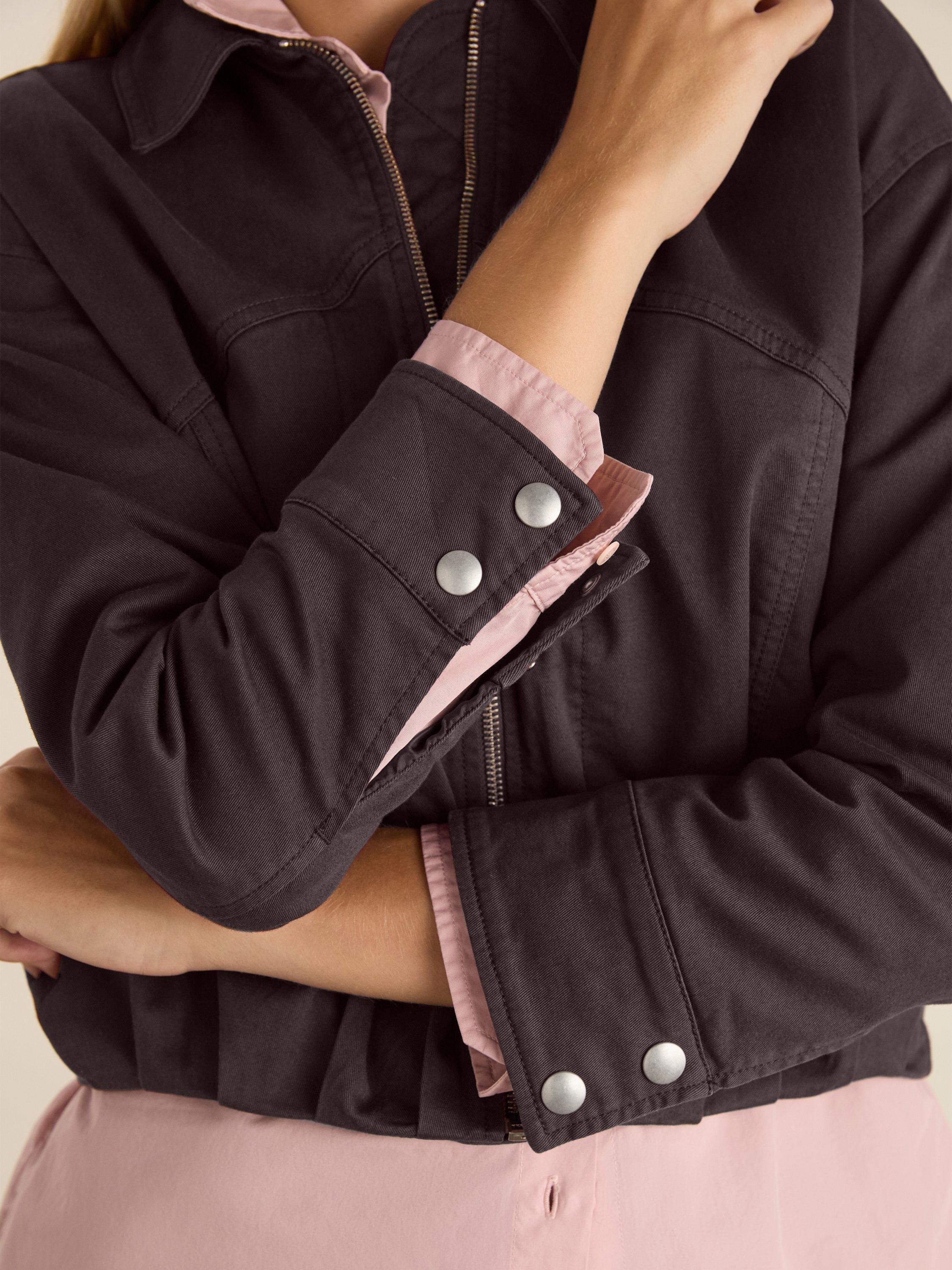 Product image 5 of 7, which shows Baukjen Esme Bomber Jacket, Dark Chocolate, 10