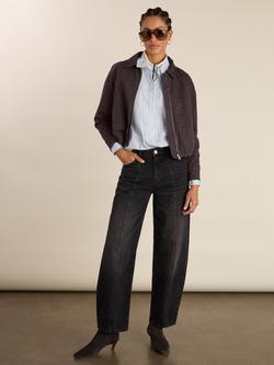 Baukjen Wyatt Barrel Leg Jeans, Washed Black, Washed Black