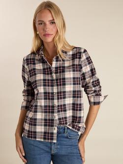 Baukjen Hailey Plaid Check Shirt, Navy/Pink, Navy/Pink