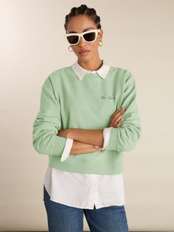 Baukjen Dorrie For Good Cropped Sweatshirt, Pistachio, Pistachio