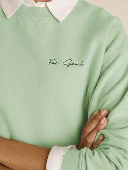 Baukjen Dorrie For Good Cropped Sweatshirt, Pistachio - view 2, Pistachio