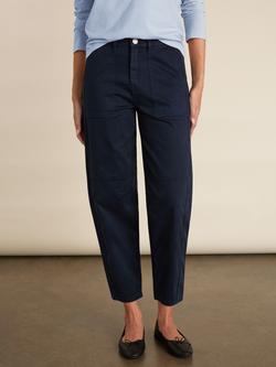 Baukjen Amelia Barrel Leg Cargo Trousers, French Navy - view 2, French Navy