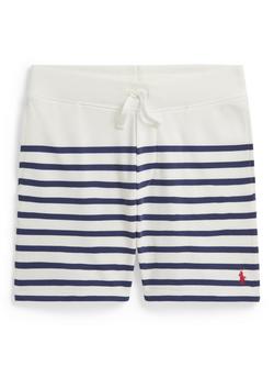 Ralph Lauren Kids' Striped Shorts, White/Navy, White/Navy