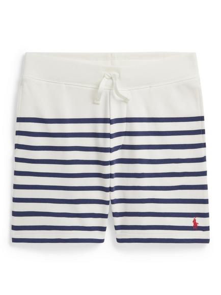 Ralph Lauren Kids' Striped Shorts, White/Navy, White/Navy