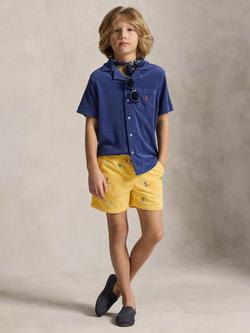 Ralph Lauren Kids' Polo Prepster Embroidered Shorts, Yellow - view 2, Yellow