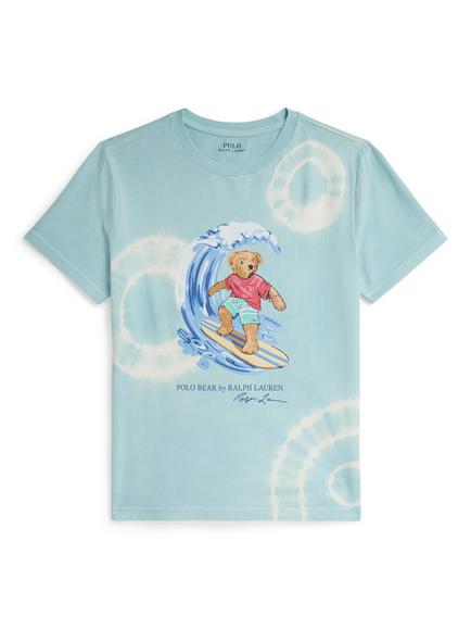 Polo Ralph Lauren Kids' Surfing Polo Bear T-Shirt, Parakeet, Parakeet
