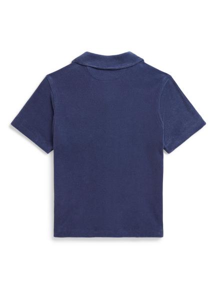 Polo Ralph Lauren Kids' Short Sleeve Shirt, Navy - view 2, Navy