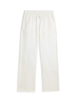 Ralph Lauren Kids' Pure Linen Drawstring Beach Trousers, White, White