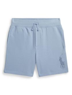 Ralph Lauren Kids' French Terry Drawstring Shorts, Estate Blue, Estate Blue