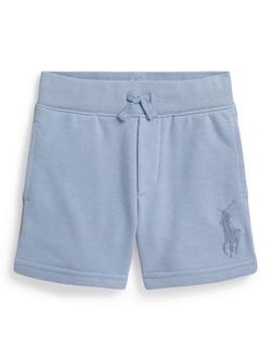 Ralph Lauren Kids' French Terry Drawstring Shorts, Estate Blue, Estate Blue