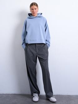 Topshop Oversized Pullover Hoodie, Light Blue - view 2, Light Blue