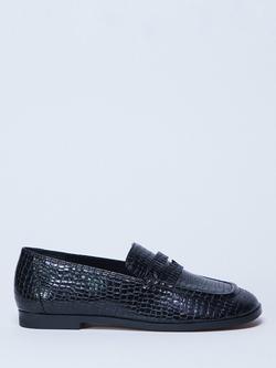 Topshop Charlie Loafers, Black, Black